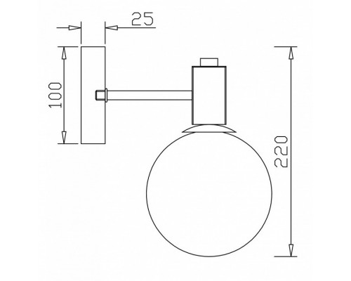 Бра Freya Globo FR5175WL-01BS