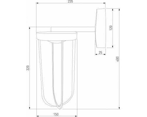 Светильник на штанге Elektrostandard Ritz Ritz (35183/D) черный