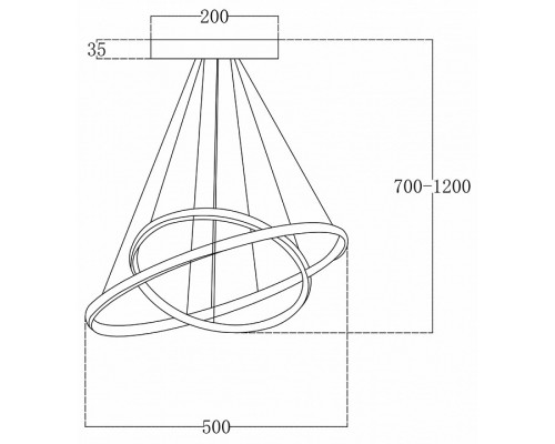 Подвесной светильник Escada Euler 10228/2LED