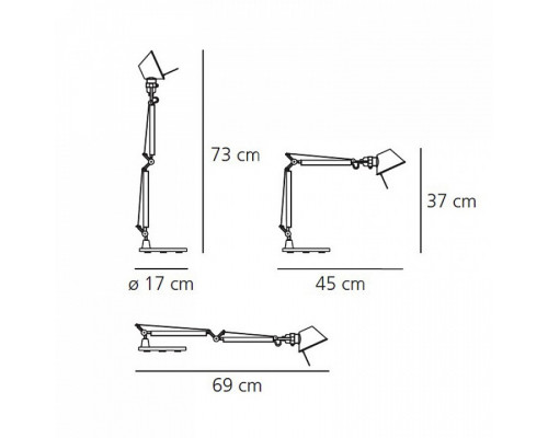 Настольная лампа офисная Artemide  A011860