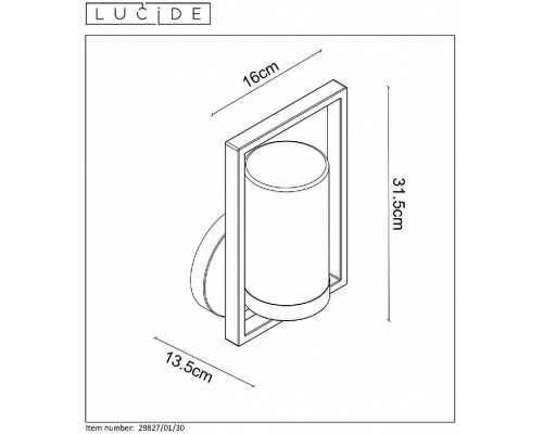 Светильник на штанге Lucide Nispen 29827/01/30