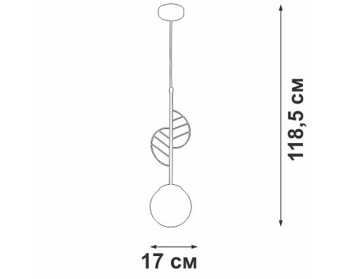 Подвесной светильник Vitaluce V29830 V29830-8/1S