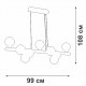 Подвесная люстра Vitaluce V49860 V49860-8/9S