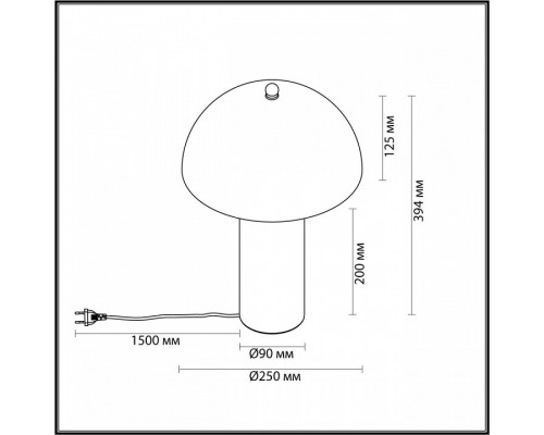 Настольная лампа декоративная Odeon Light Rufina 7088/2T