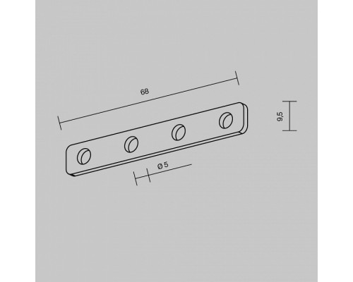 Крепление для трека Maytoni Accessories for tracks Exility TRA034D-C-42S