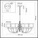 Подвесная люстра Odeon Light Saga 5088/8