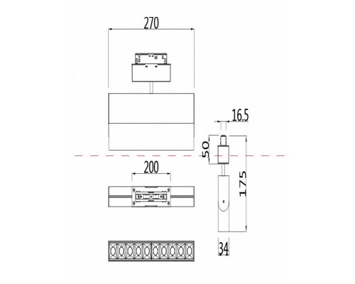 Светильник на штанге Maytoni Points TR015-2-20W4K-W