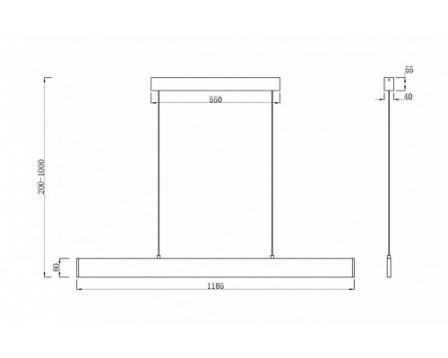 Подвесной светильник Maytoni Step P010PL-L30W4K