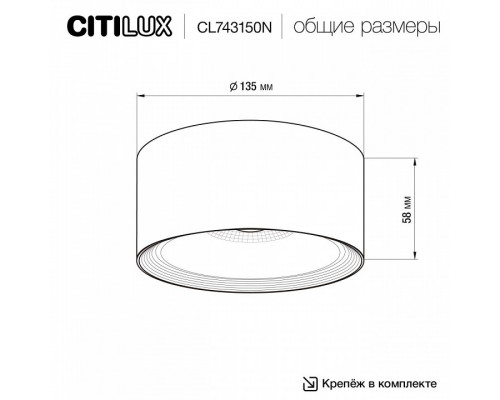 Накладной светильник Citilux Rover CL743150N