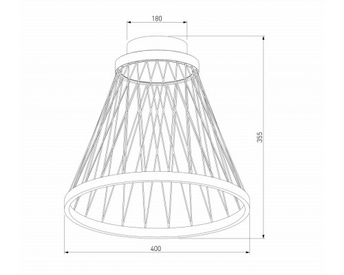 Накладной светильник Eurosvet Cesta 40018/1 LED коричневый