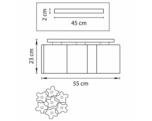 Потолочная люстра Lightstar Nubi 802077