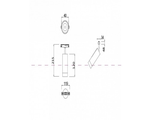 Светильник на штанге Maytoni Focus LED TR019-2-7W3K-W