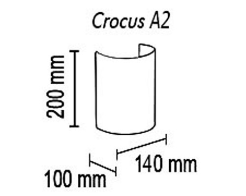 Накладной светильник TopDecor Crocus Glade Crocus Glade A2 10 334g