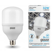 Лампа светодиодная Gauss Elementary LED T100 E27 32Вт 4000K 63223