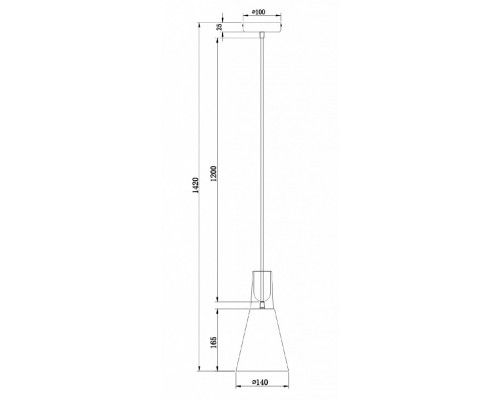 Подвесной светильник Maytoni Bicones P359-PL-140-W