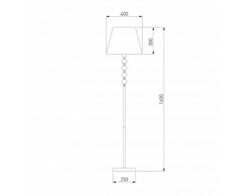 Торшер Eurosvet Rigel 01057/1 черный