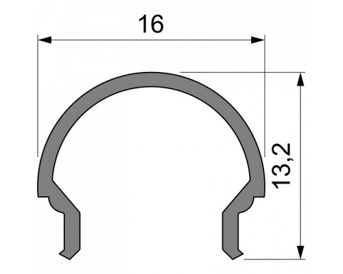 Профиль накладной Deko-Light R-01-10 984511