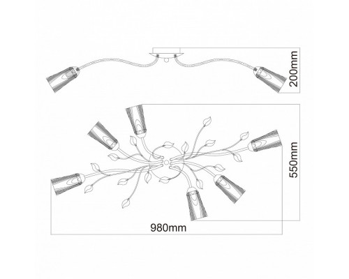 Потолочная люстра MW-Light Восторг 16 242015306