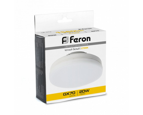 Лампа светодиодная Feron LB-473 GX70 20Вт 2700K 48306
