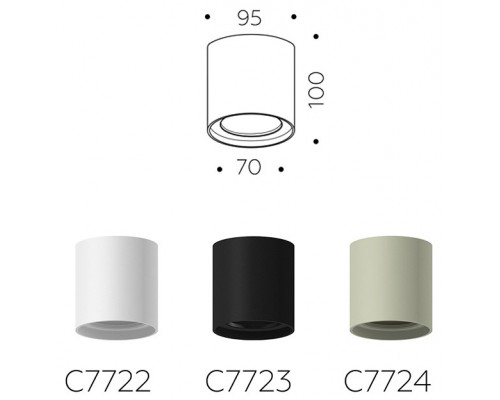 Накладной светильник Ambrella Light C C7722