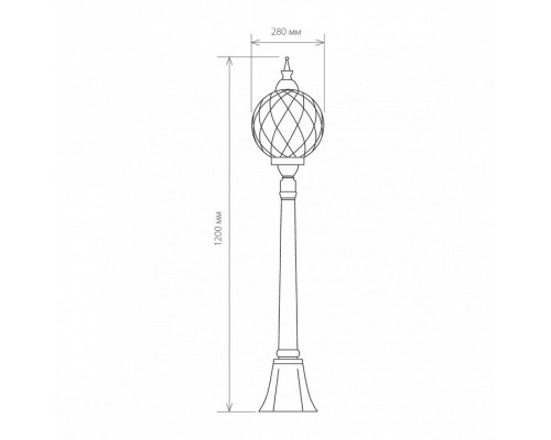 Наземный высокий светильник Elektrostandard Sirius a026100