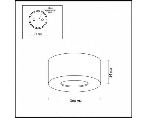 Накладной светильник Odeon Light Bene 4283/7CL