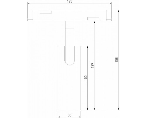 Светильник на штанге Elektrostandard Slim Magnetic a063529