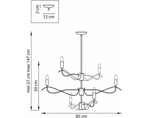 Люстра на штанге Lightstar Ragno 733263