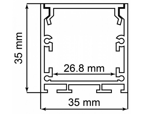 Короб накладной Feron CAB256 10372