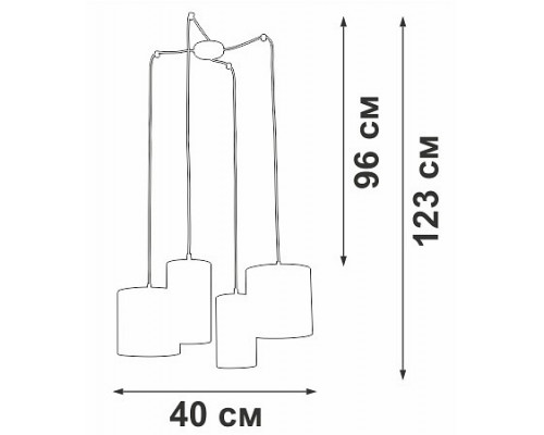 Подвесная люстра Vitaluce V3089 V3089/4S