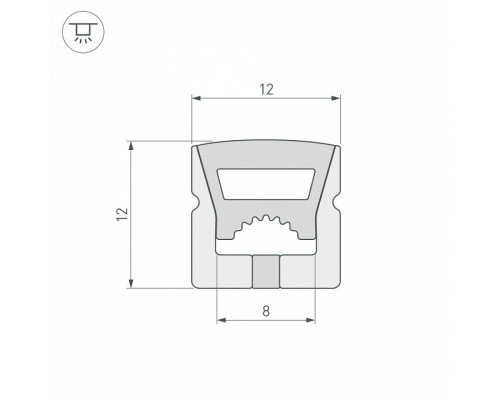 Короб накладной гибкий Arlight WPH 040285