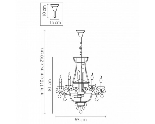 Подвесная люстра Osgona Classic 700161