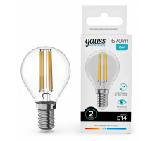 Лампа светодиодная Gauss Filament Elementary E14 10Вт 4100K 52120