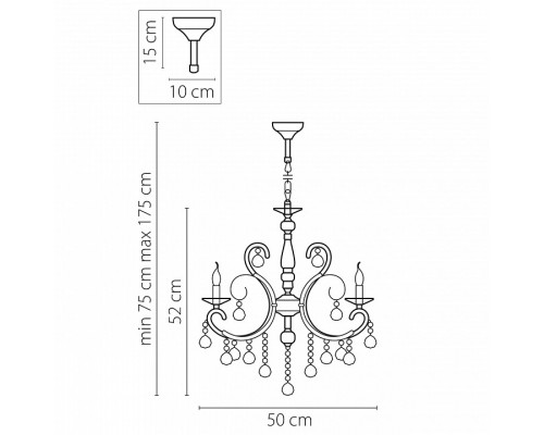 Подвесная люстра Osgona Elegante 708054