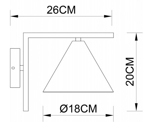 Бра Arte Lamp David A7033AP-1BK