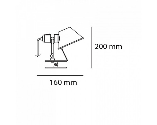 Настольная лампа офисная Artemide  A010870