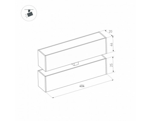 Накладной светильник Arlight MAG-25 034236