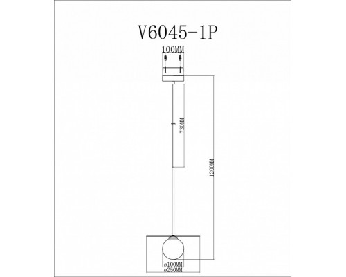 Подвесной светильник Moderli Scrumbel V6045-1P