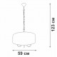 Подвесной светильник Vitaluce V3983 V3983-1/5
