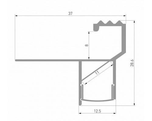 Профиль для ступеней Elektrostandard  a068313