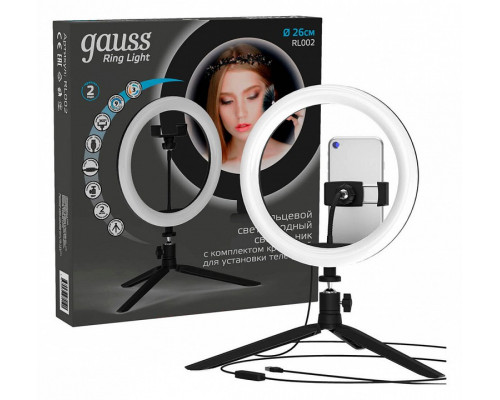 Настольная лампа кольцевая Gauss Ring Light RL002