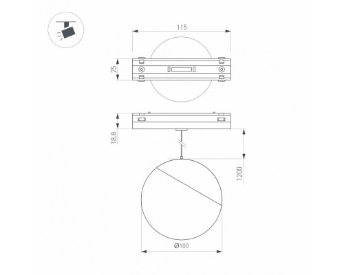 Подвесной светильник Arlight MAG-VIBE 044815