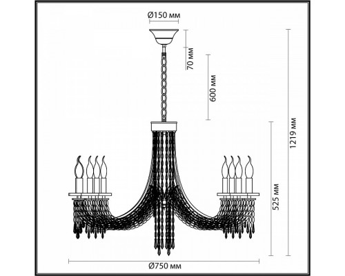 Подвесная люстра Odeon Light Capel 5063/8