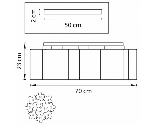 Накладной светильник Lightstar Nubi Legno 802095