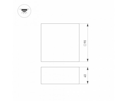 Светильник для потолка Грильято Arlight GRIGLIATO 038336(1)