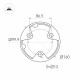 Наземный низкий светильник Arlight LGD-FRESNEL-BOLL 045539