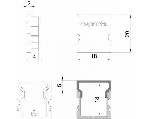 Набор из 10 заглушек для профиля Deko-Light H-AU-02-12 979031