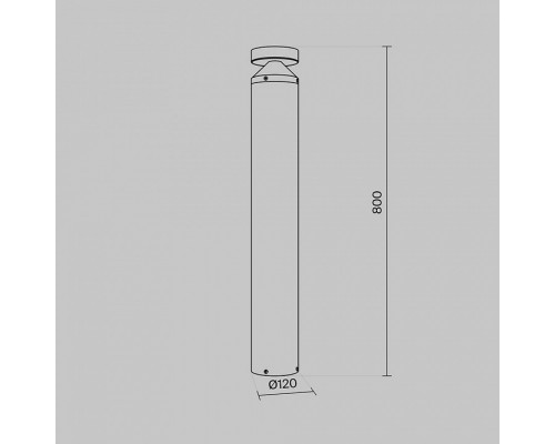 Наземный низкий светильник Maytoni Olten O591FL-L12GF3K1