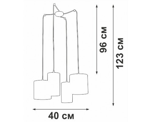 Подвесная люстра Vitaluce V3089 V3089-0/4S