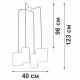 Подвесная люстра Vitaluce V3089 V3089-0/4S